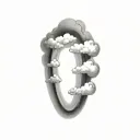 Coverup Clouds and Smoke tattoo design idea