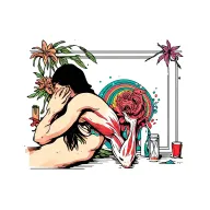 a tattoo that anatomically traces muscles that is inspired by rave psychedelic trip dreams for someone with depression tattoo design idea