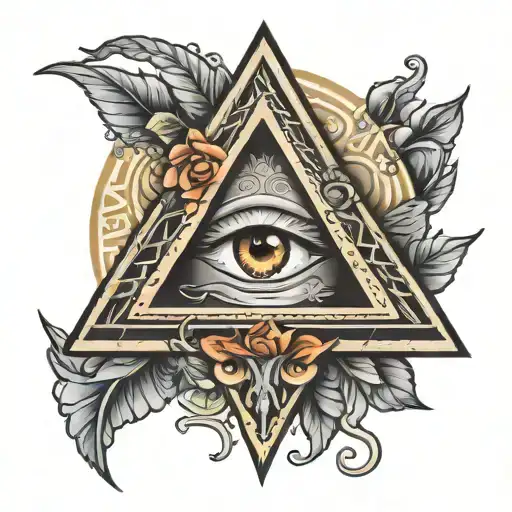 illuminati tattoo design idea