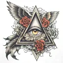 illuminati tattoo design idea