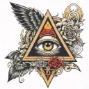 illuminati tattoo design idea