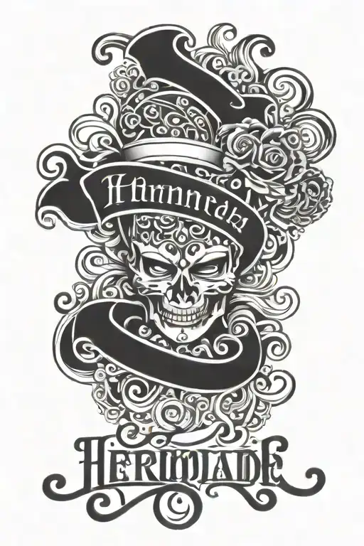 Hernandez in Hispanic lettering tattoo tattoo design idea