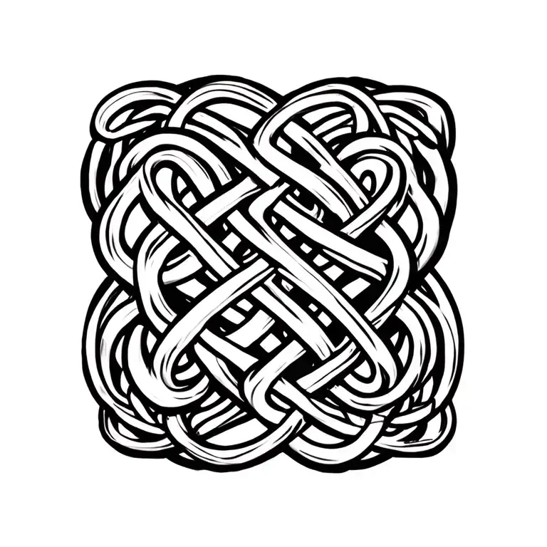 celtic fatherhood knot tattoo design idea