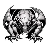 just like the phantom troupe spider instead have a kaiju with the number 8 on it tattoo design idea