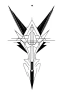 synthesizer cirquit geometric design tattoo design idea