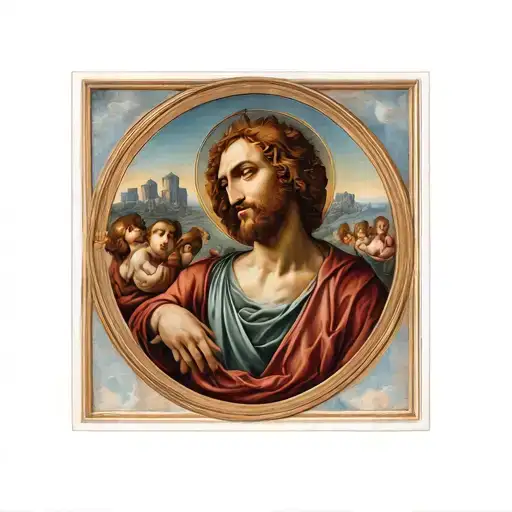 Sistine Chapel type style tattoo design idea