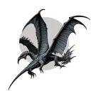 Pterodactyl back tattoo tattoo design idea