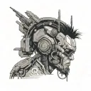 Cyberpunk Edgerunner tattoo design idea