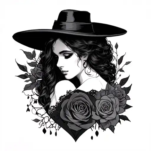 Dark Romance tattoo design idea