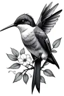 humming-bird tattoo design idea