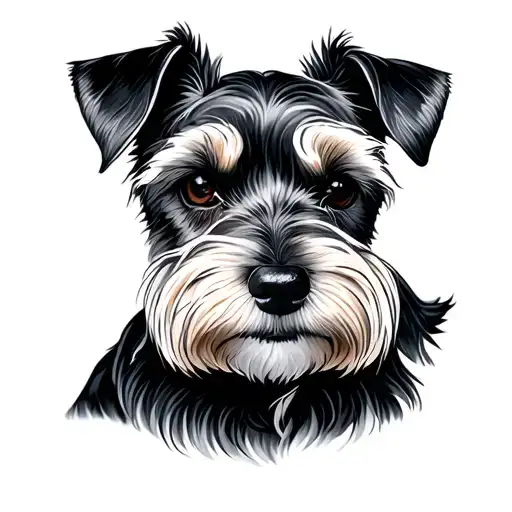 Miniature Schnauzer tattoo design idea