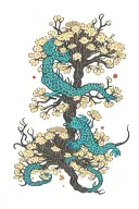 Floral, minimal colour, scorpio constellation, minimal shading, japanese tree of life, chysanthemum, NOV XII,  tattoo design idea