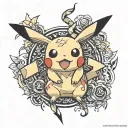 Pikachu tattoo design idea