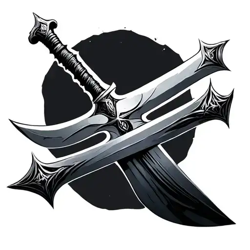 Witcher 3 swords tattoo design idea