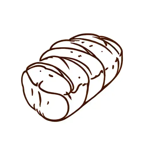 loaf of bread tattoo design idea