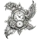 chronos tattoo design idea