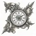 chronos tattoo design idea