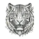 Tiger tattoo design idea