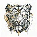 Tiger tattoo design idea