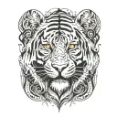 Tiger tattoo design idea