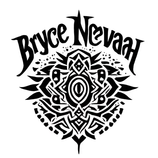 names incorporated: Bryce, Nevaeh, Braydon, Broadus, Noelani  tattoo design idea