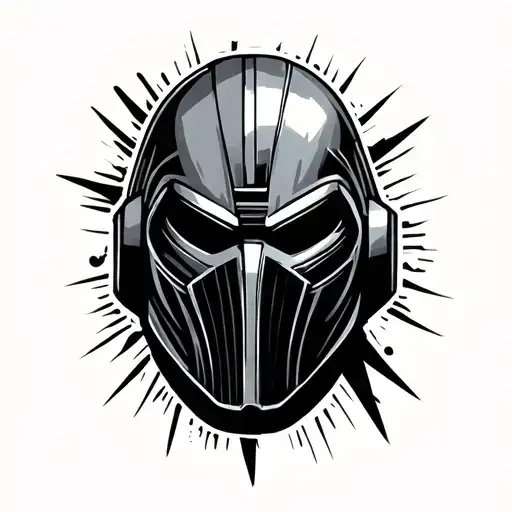 MF Doom tattoo design idea