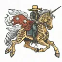 skeleton horse bucking horse tattoo design idea