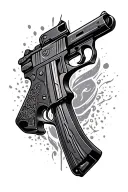 Uzi tattoo design idea