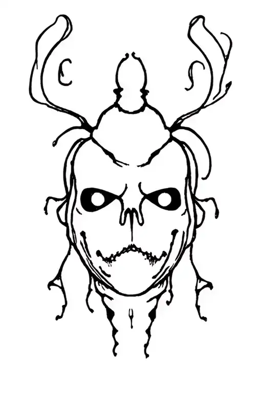 film Beetlejuice tattoo design idea