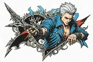 Devil May Cry 5 Vergil tattoo design idea