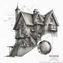 carpenter, design, architecture, sketch, creativity, dimensioning, dimension line, planner, cad tattoo design idea