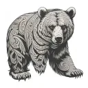 American Bear tattoo design idea