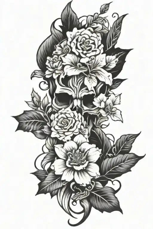 dark outdoors tattoo design idea