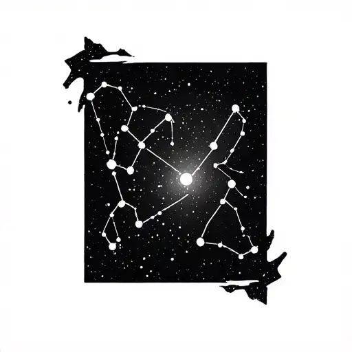 small wrist tattoo with 8 constellations, including three Sagittaruis, two Aquarius, one Scorpio, one Aries, and one Tau tattoo design idea