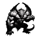 Balrog lord of the rings tattoo design idea