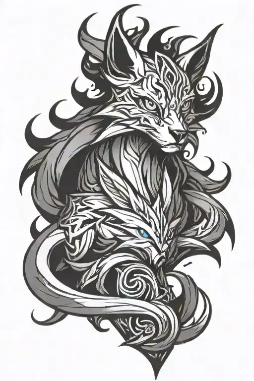 kindred league of legends tattoo design idea