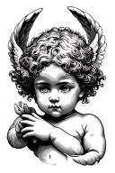Cherub tattoo design idea