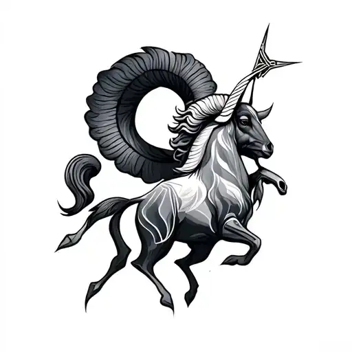 Sagittarius And Aries tattoo design idea