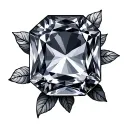 Birthstone tattoo design idea