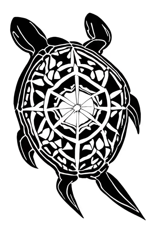 rowing shell turtle transforming tattoo design idea
