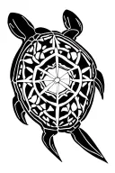 rowing shell turtle transforming tattoo design idea