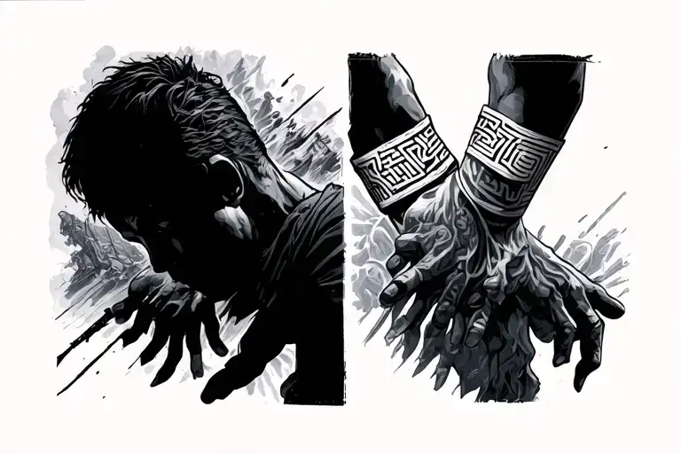 Maze Runner maze arm band tattoo design idea