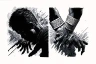 Maze Runner maze arm band tattoo design idea