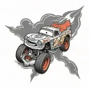 lightning mcqueen tattoo design idea