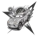 lightning mcqueen tattoo design idea