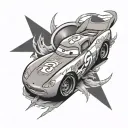 lightning mcqueen tattoo design idea