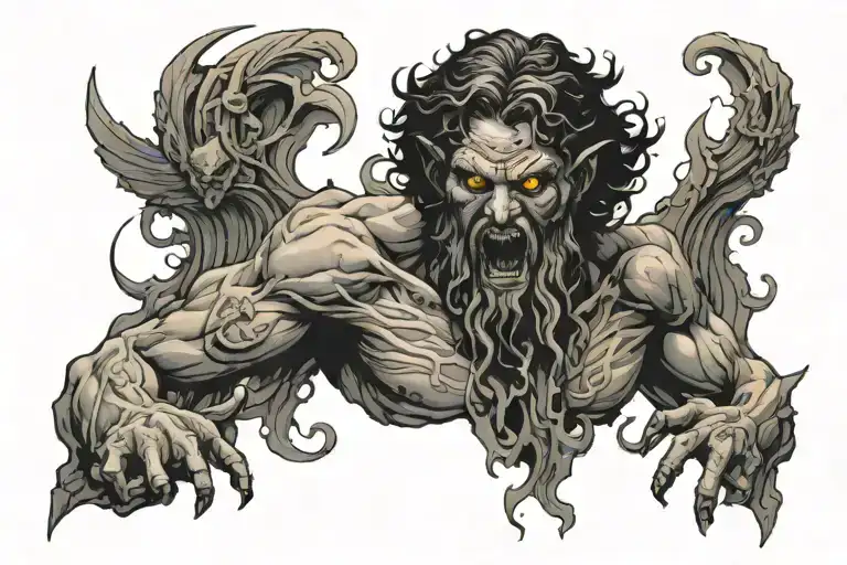 greek god tattoo design idea