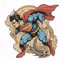 Superman wolverine tattoo design idea