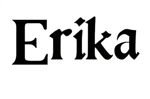 "Erika" tattoo design idea