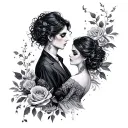 Dark Romance tattoo design idea